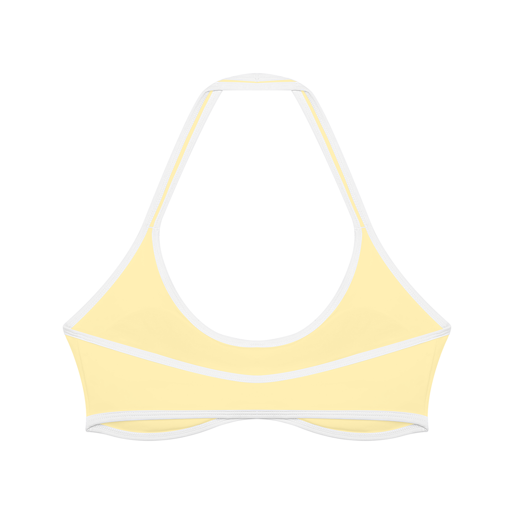 Women's yellow halter top