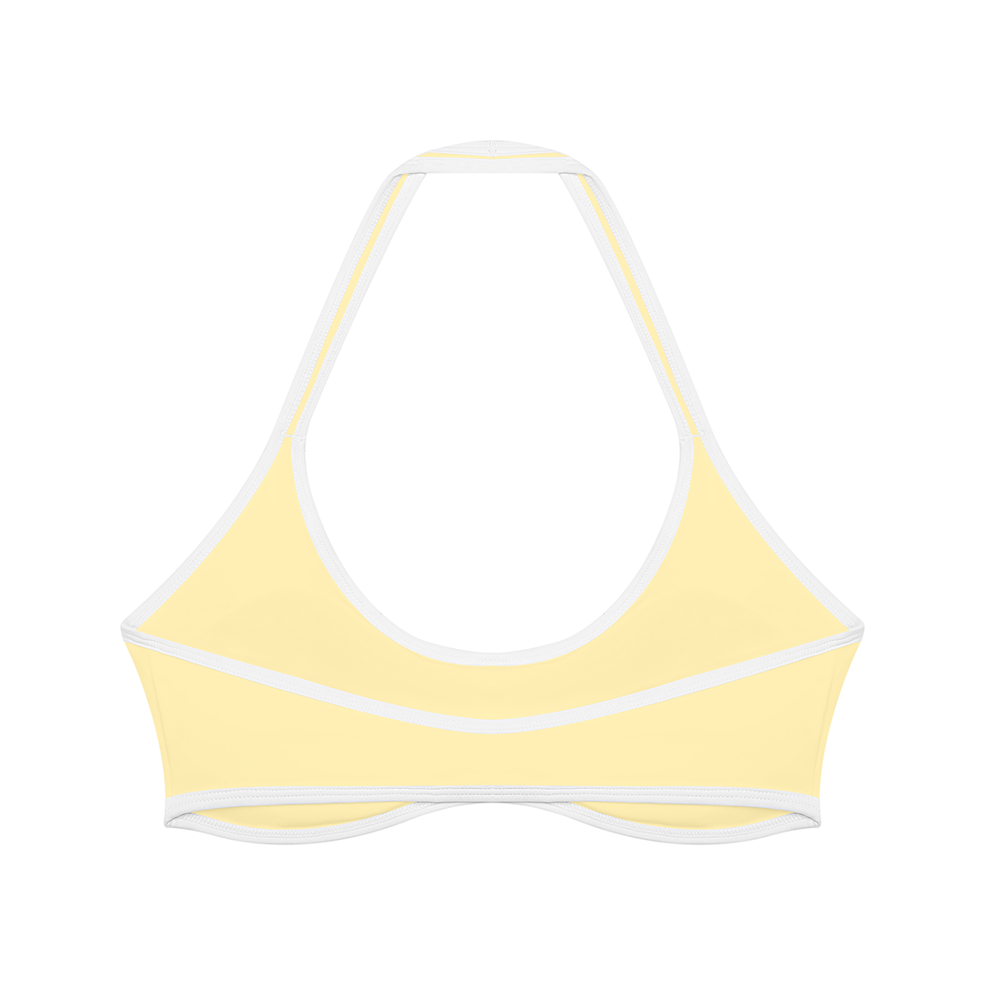 Women's yellow halter top
