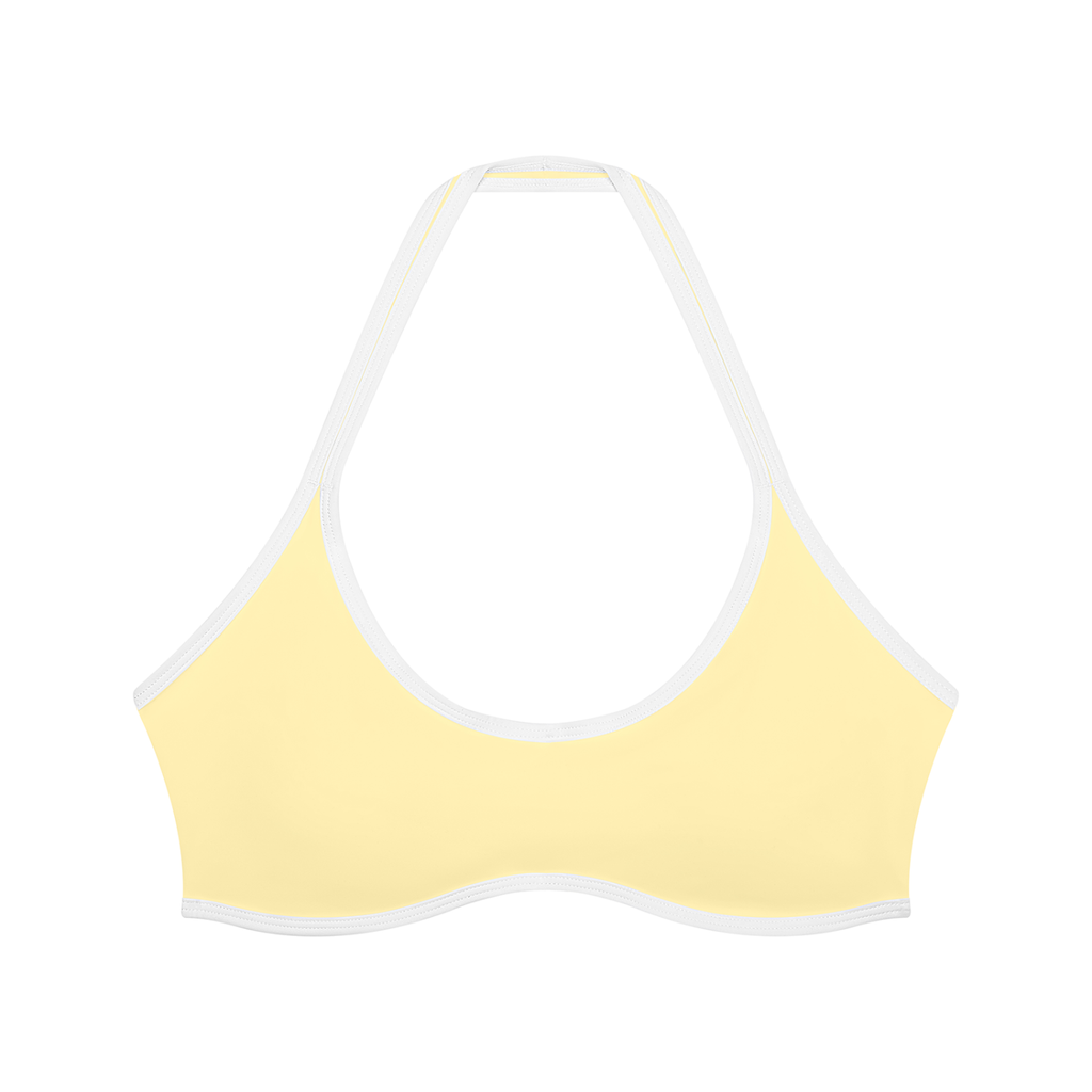 Women's yellow halter top