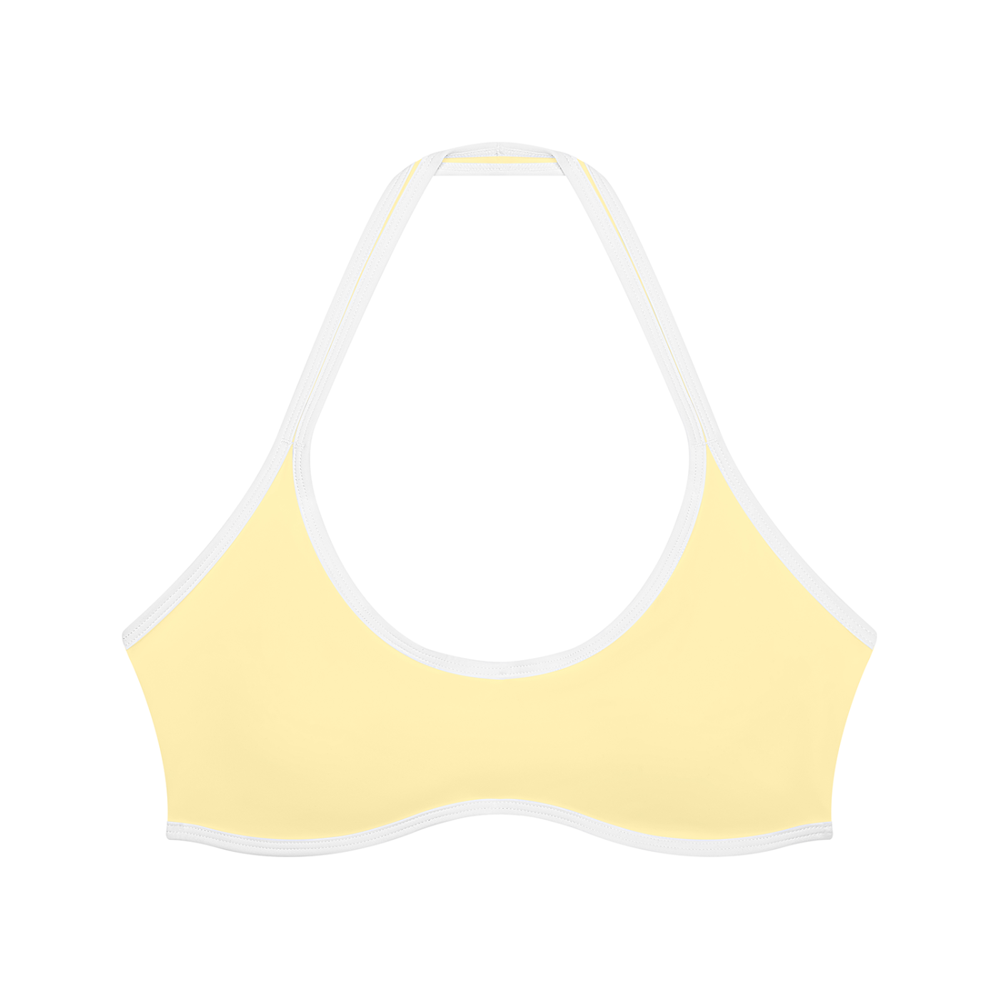 Women's yellow halter top