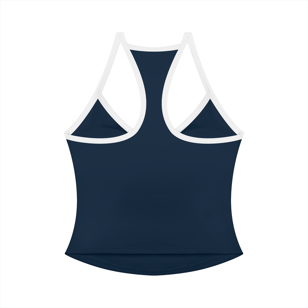 Women’s navy blue yoga tank top