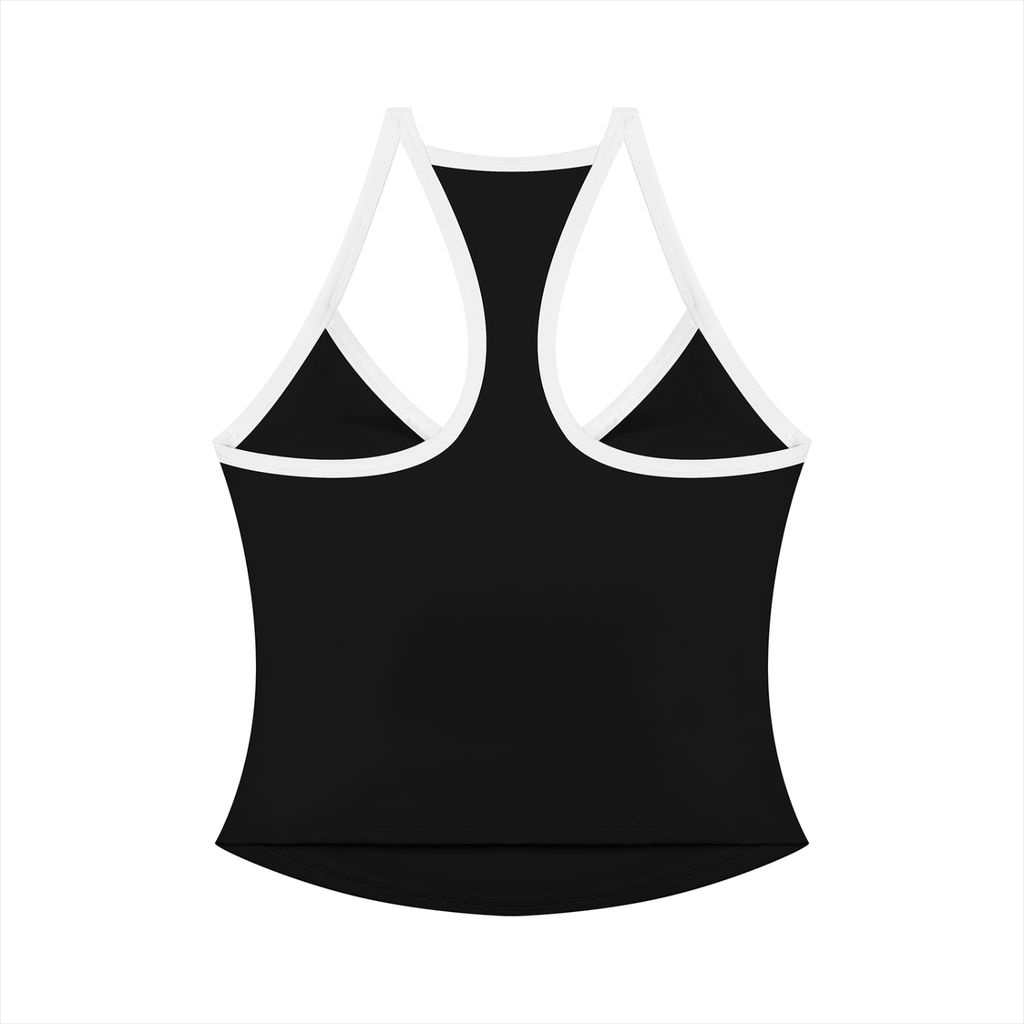 Womens black yoga tank top