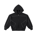 Boxy Fleece Zip Hoodie