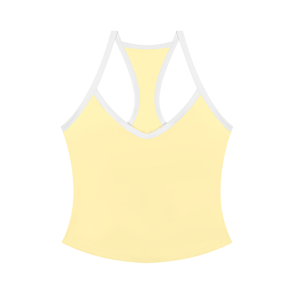 Women’s yellow yoga tank top