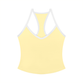 Women’s yellow yoga tank top