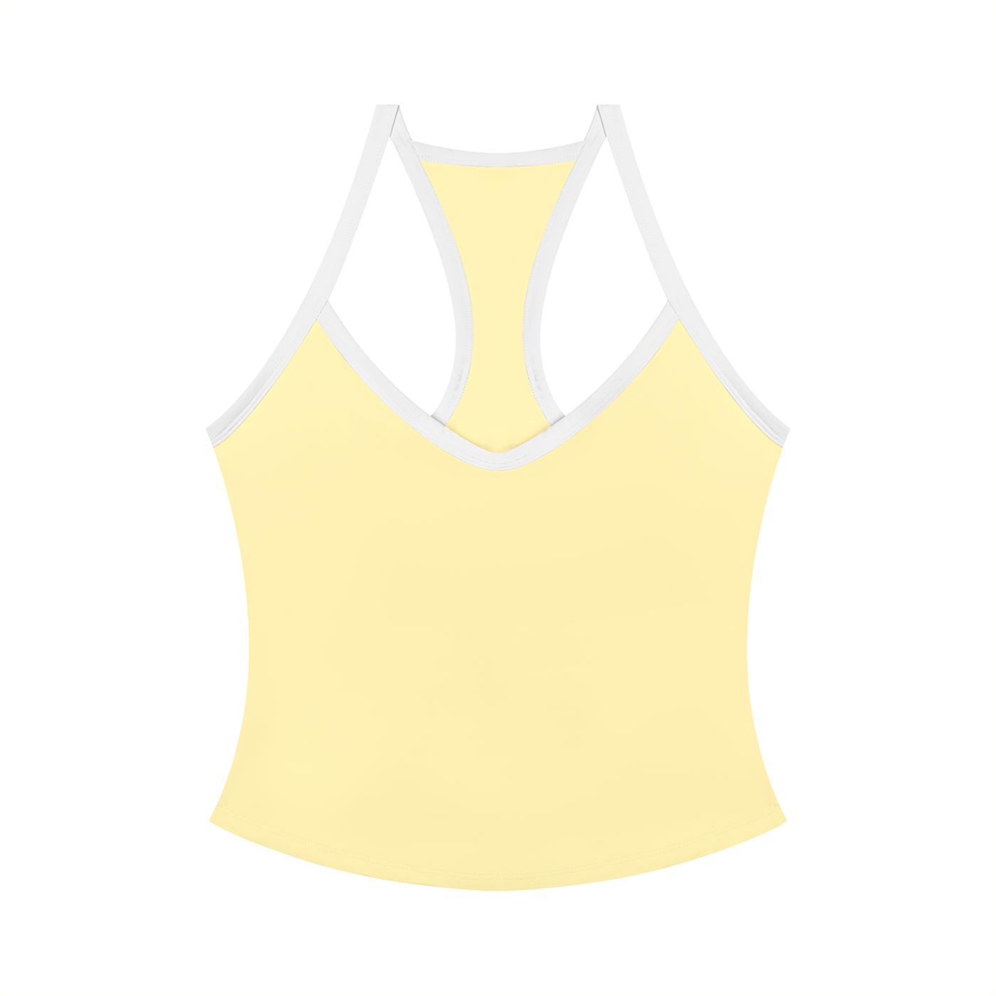Women’s yellow yoga tank top