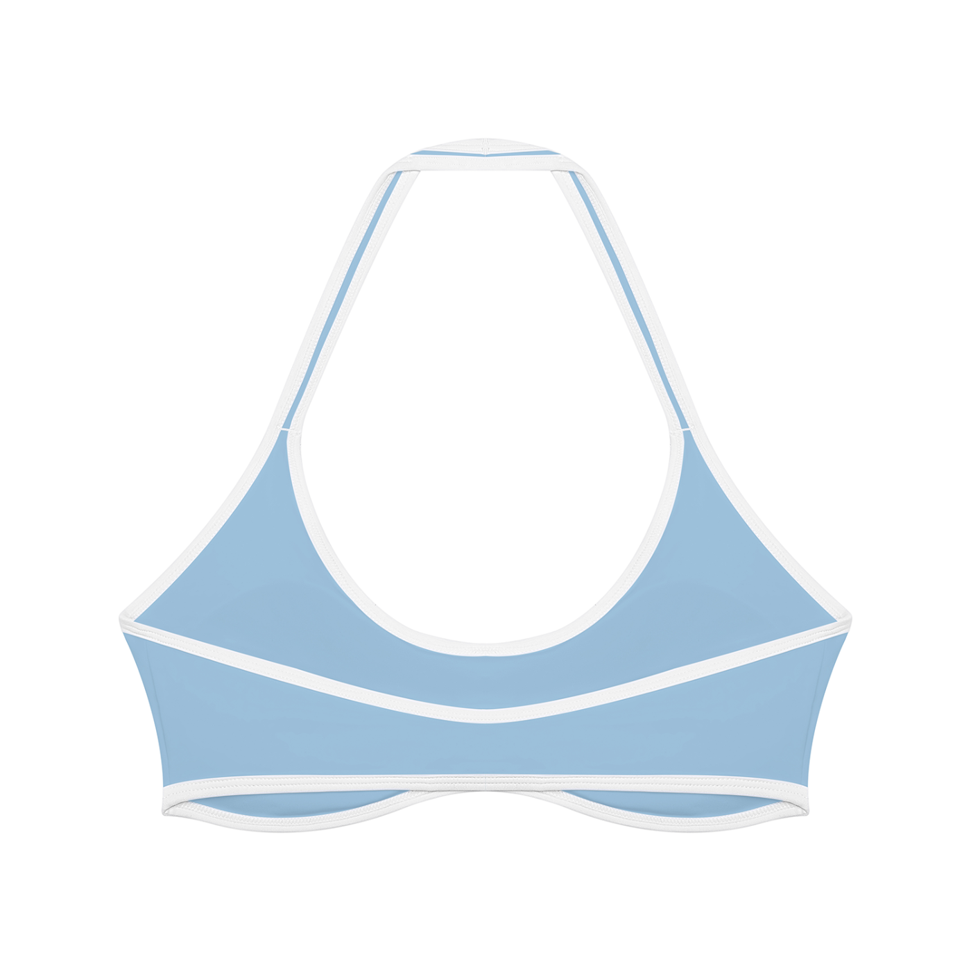 Women's sky blue halter top