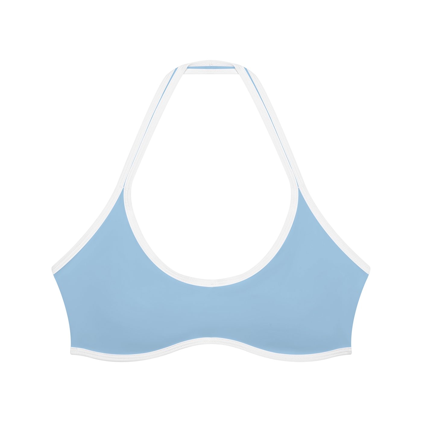 Women's sky blue halter top