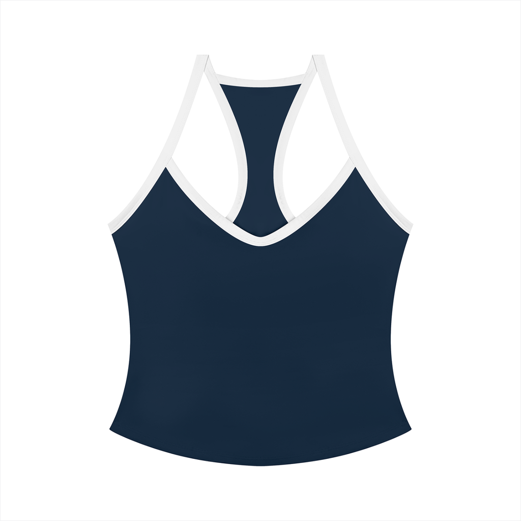 Women’s navy blue yoga tank top