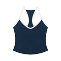 Women’s navy blue yoga tank top