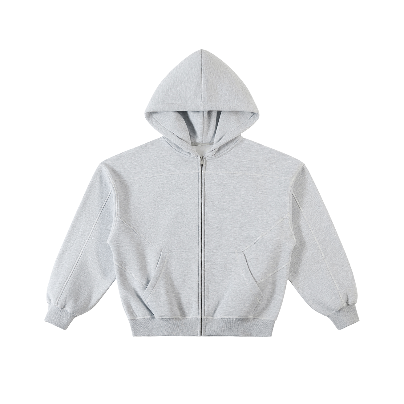 Boxy Fleece Zip Hoodie
