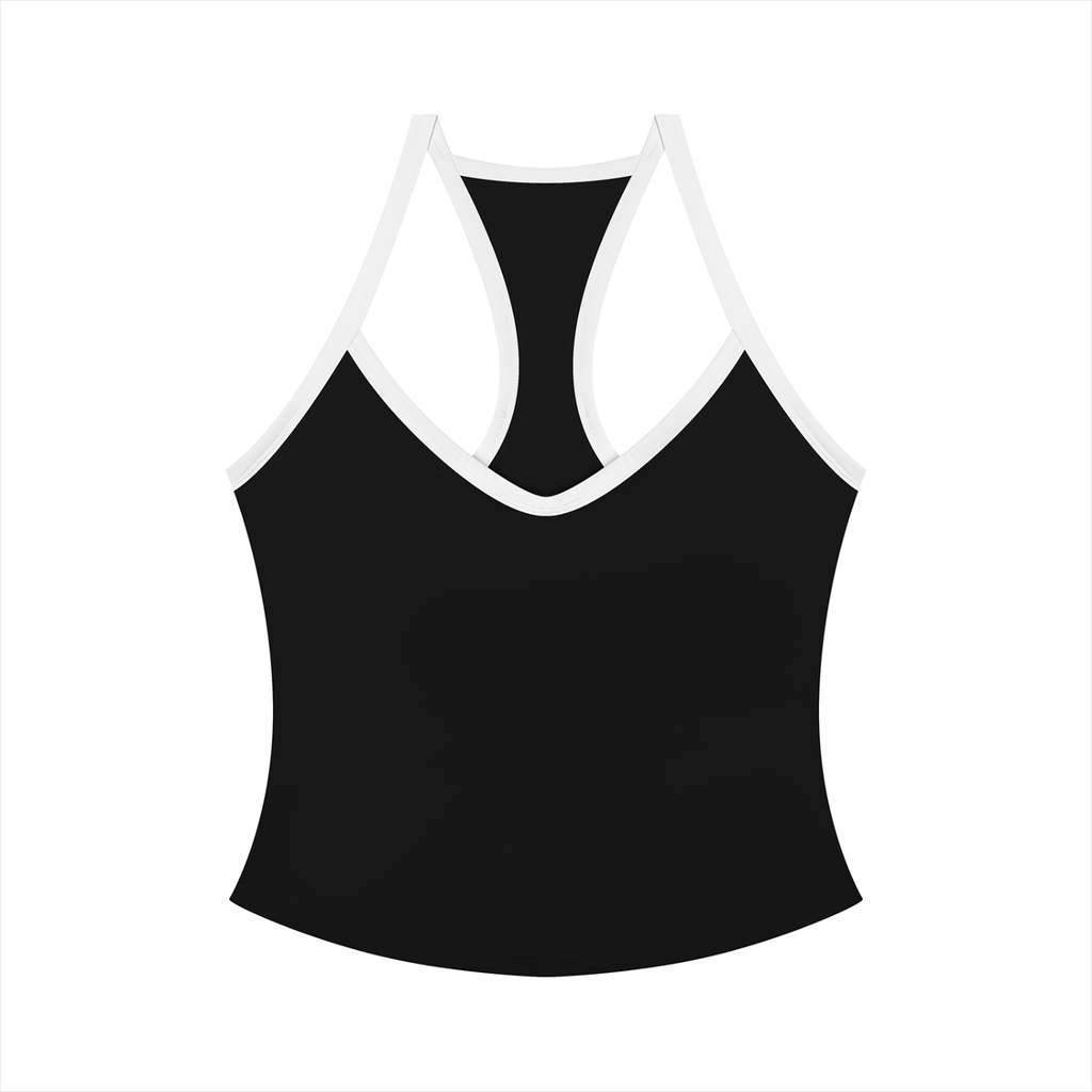 Womens black yoga tank top