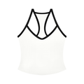 Women’s black and white tank top