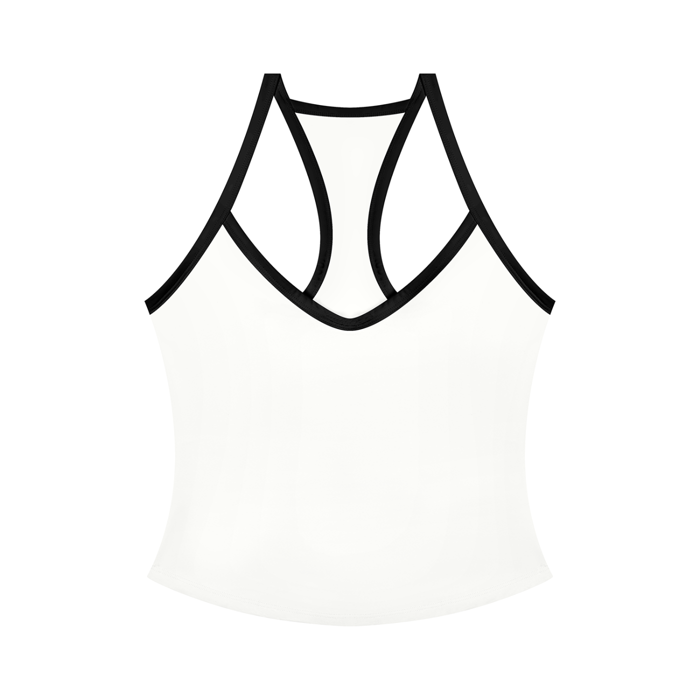 Women’s black and white tank top