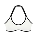Women’s black and white halter top