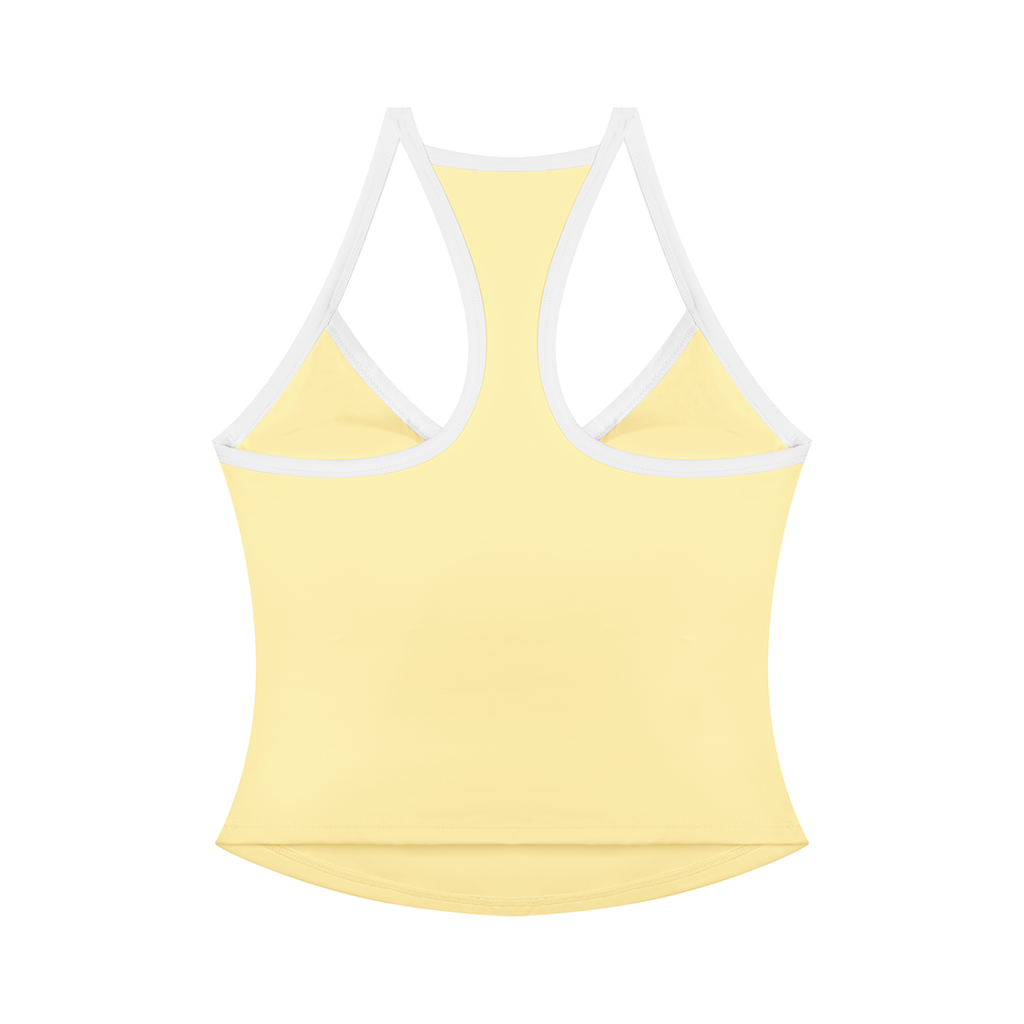 Women’s yellow yoga tank top