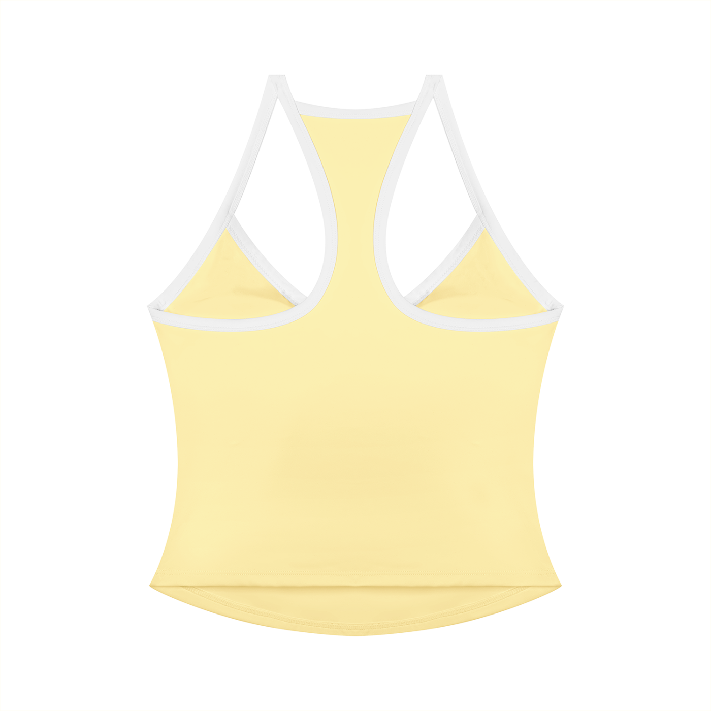 Women’s yellow yoga tank top