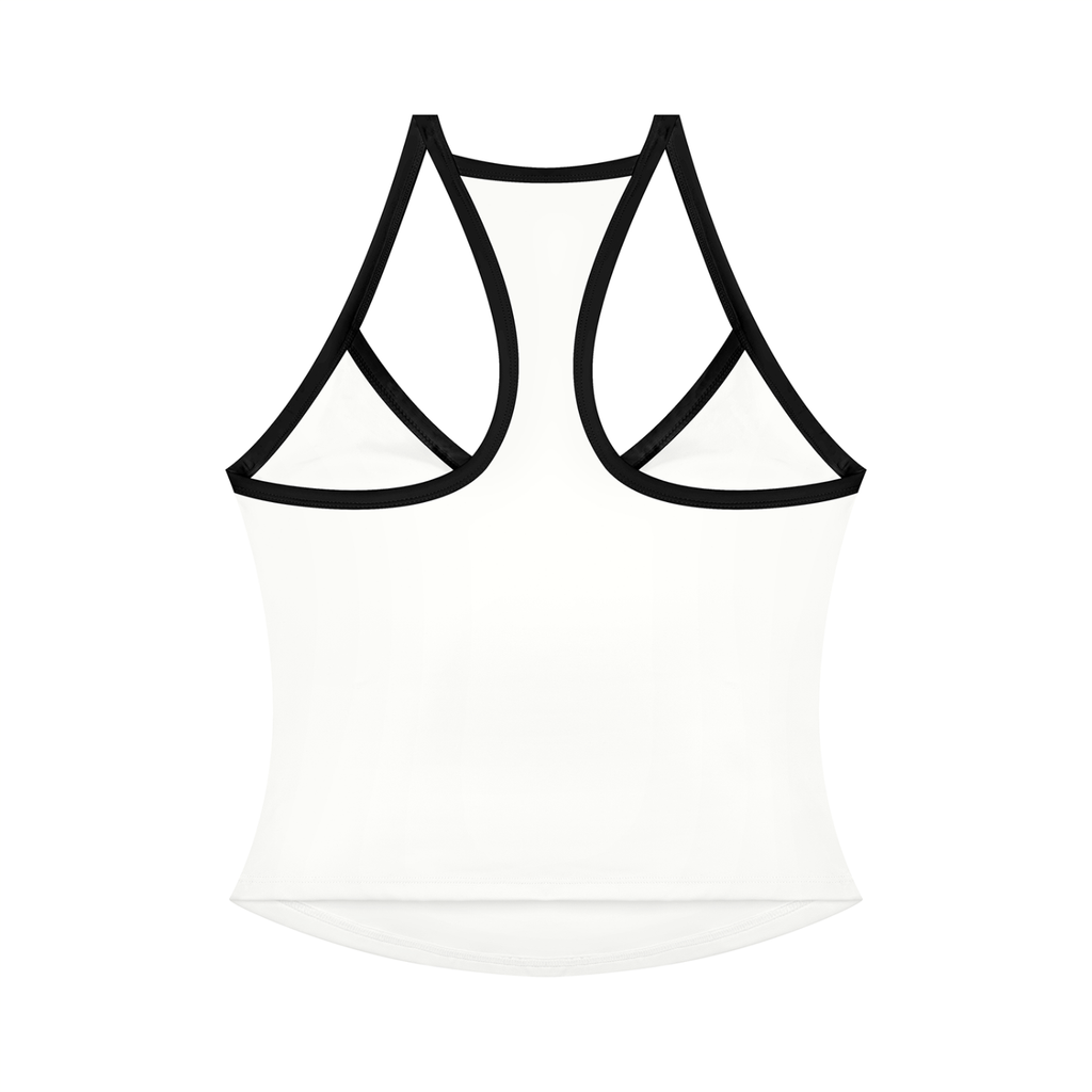 Women’s black and white tank top