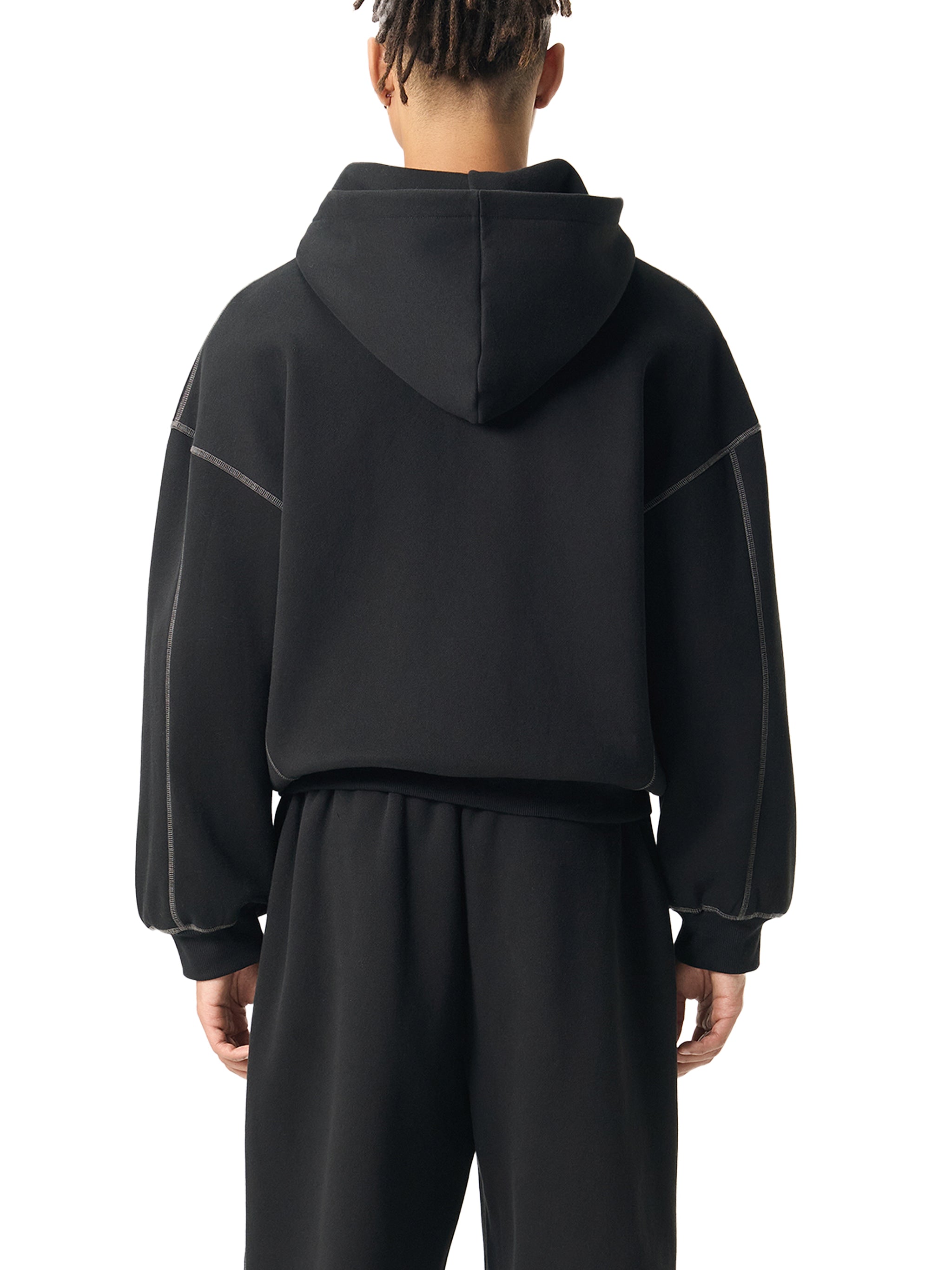 Boxy Fleece Zip Hoodie