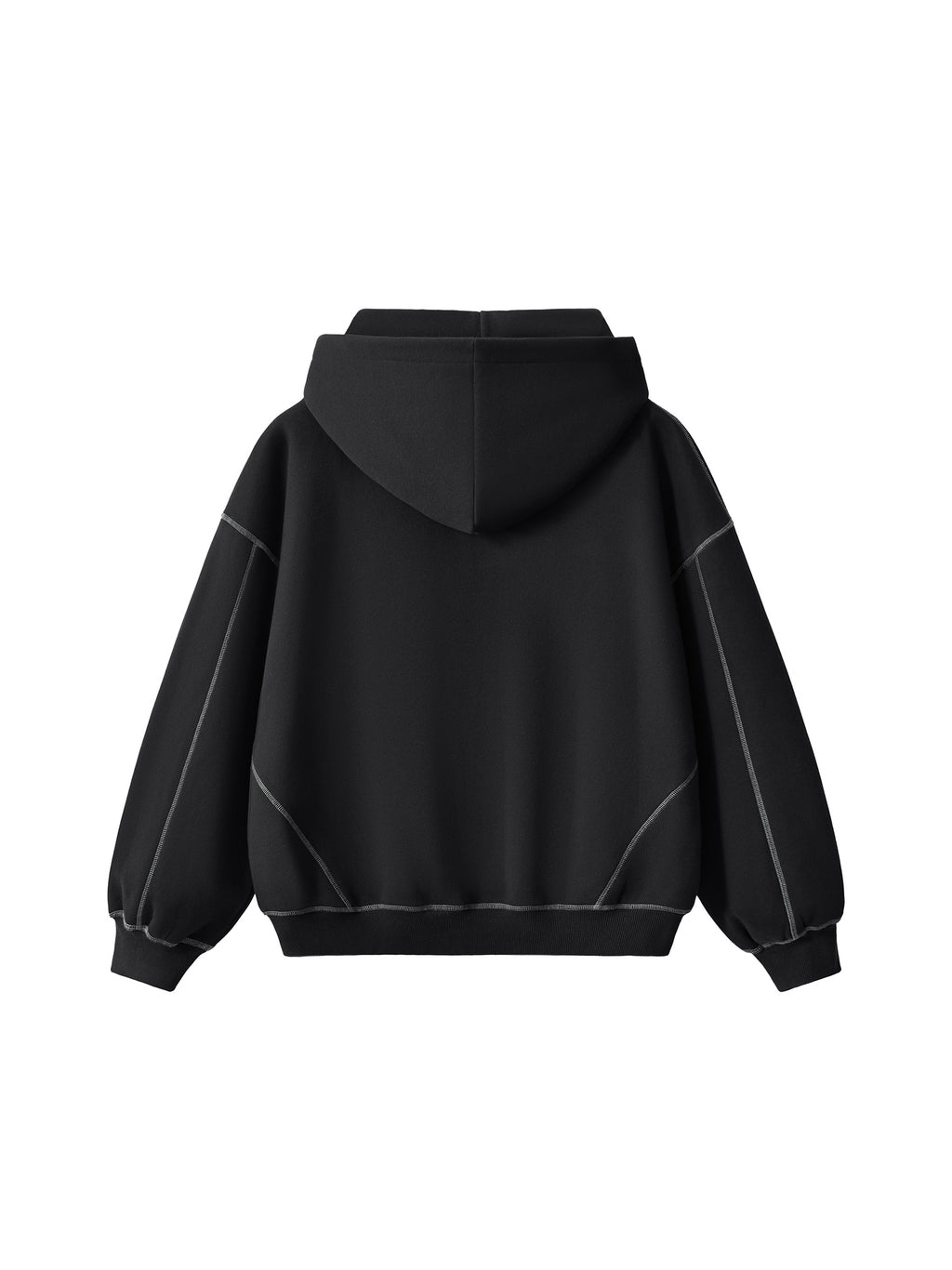 Boxy Fleece Zip Hoodie