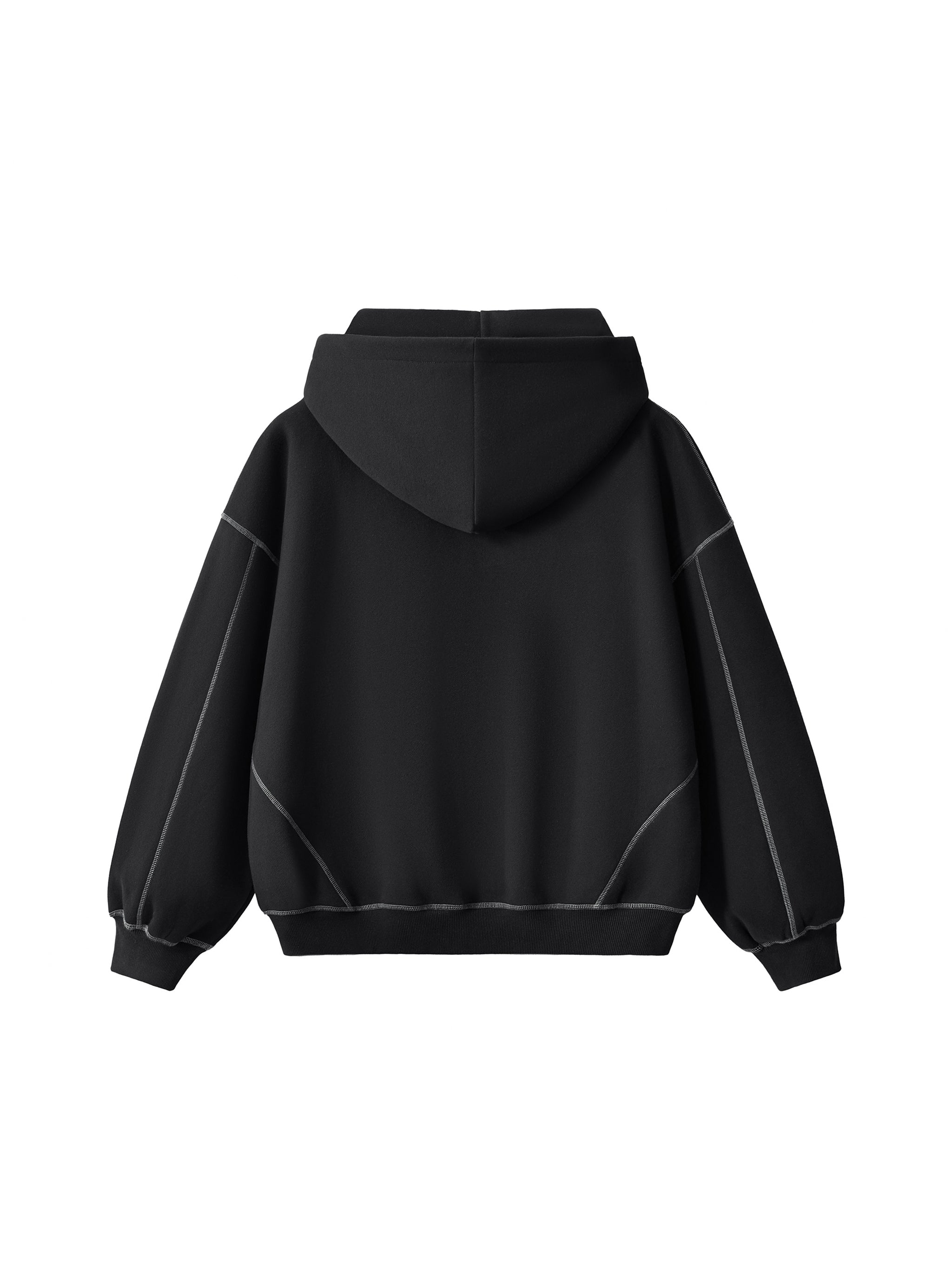 Boxy Fleece Zip Hoodie
